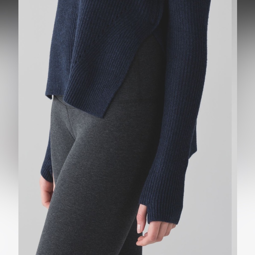 Lululemon Seva Sweater Heathered Deep Navy - Picture 3 of 11